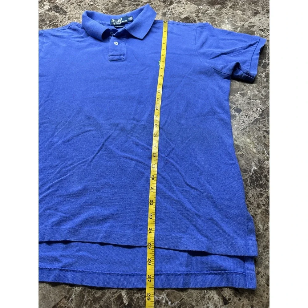 POLO by Ralph Lauren Mens Polo Shirt XL Blue Custom Fit Short Sleeve
